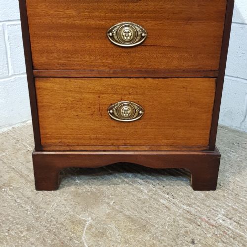 fig 2. ANTIQUE REGENCY MAHOGANY DWARF NARROW CHEST OF DRAWERS C1820