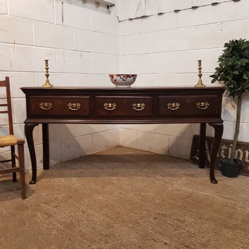 Antique 18th Century Georgian Period Oak Dresser Base C1780