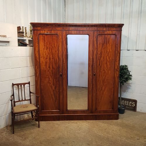 Antique Victorisn Mahogany Compactum Wardrobe C1880