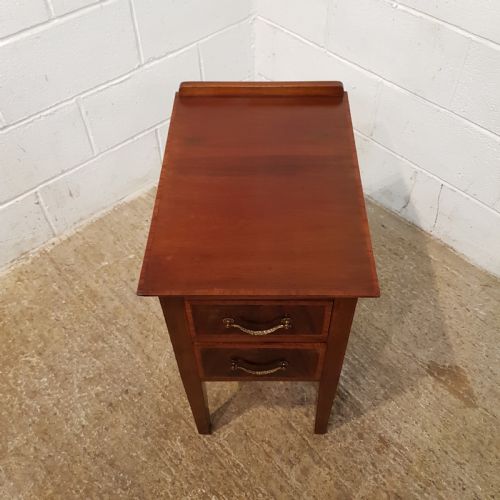 fig 2. ANTIQUE PAIR LATE VICTORIAN MAHOGANY BEDSIDE CHESTS C1890