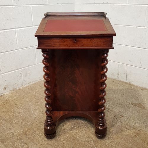 fig 1. ANTIQUE VICTORIAN MAHOGANY DAVENPORT DESK C1880