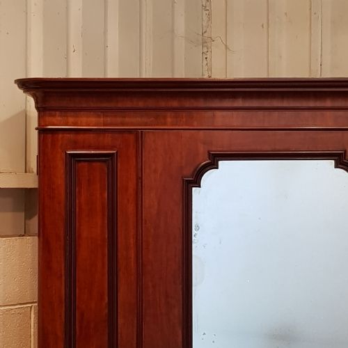 fig 2. ANTIQUE VICTORIAN MAHOGANY DOUBLE WARDROBE COMPACTUM C1880