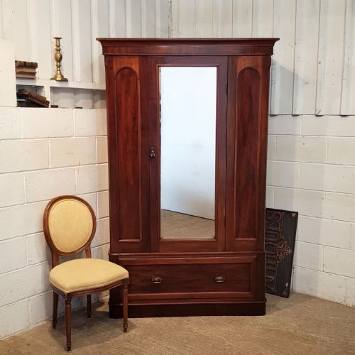 Antique Victorian Mahogany Wardrobe C1880