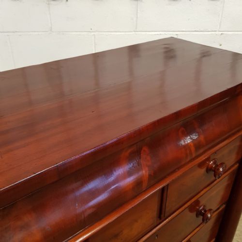 fig 2. ANTIQUE VICTORIAN MAHOGANY SCOTCH CHEST OF DRAWERS C1880
