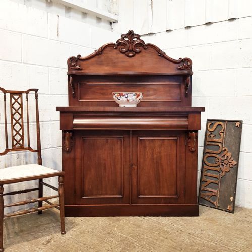 Antique Victorian Small Mahogany Chiffonier C1880