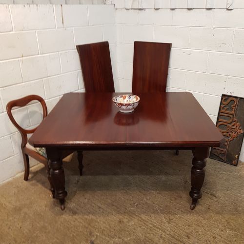 Antique Late Victorian Mahogany Extending Dining Table C1890 Seats 12