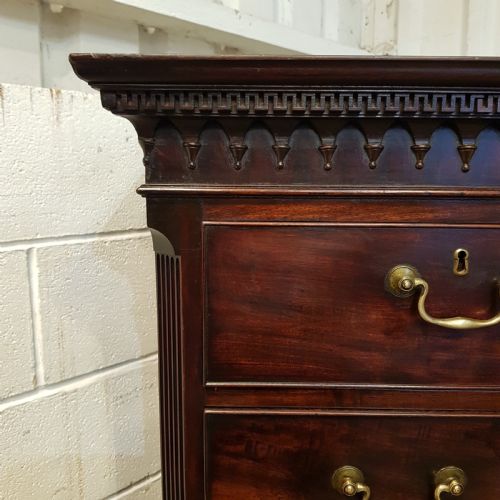 fig 2. ANTIQUE 18TH CENTURY MAHOGANY CHEST ON CHEST C1780