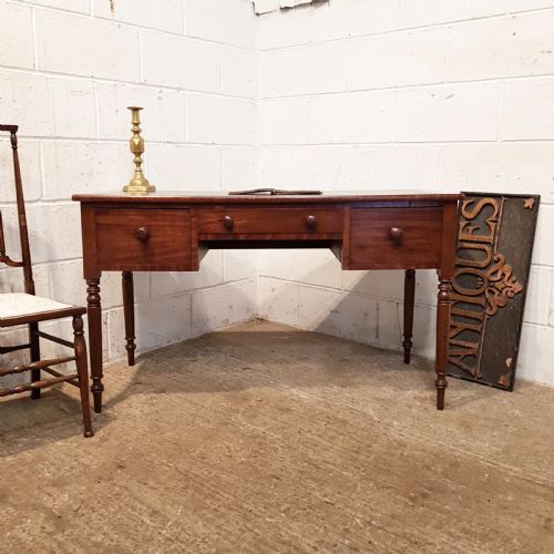 Antique Early Victorian Mahogany Writing Table C1840