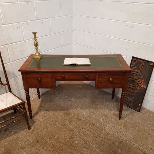 fig 1. ANTIQUE EARLY VICTORIAN MAHOGANY WRITING TABLE C1840