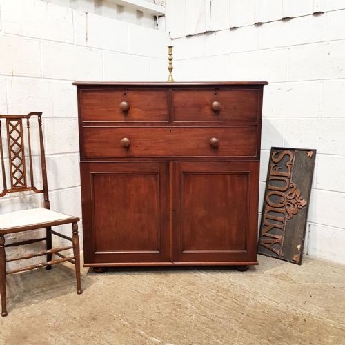 Antique Victorian Mahogany Tallboy C1880