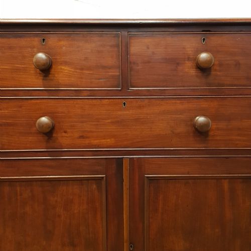 fig 1. ANTIQUE VICTORIAN MAHOGANY TALLBOY C1880