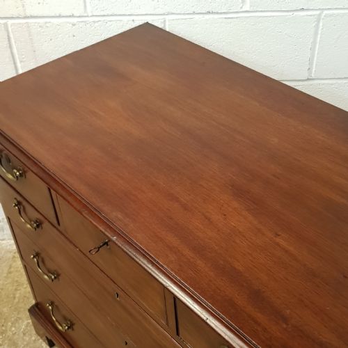 fig 2. ANTIQUE REGENCY MAHOGANY CHEST OF DRAWERS C1820