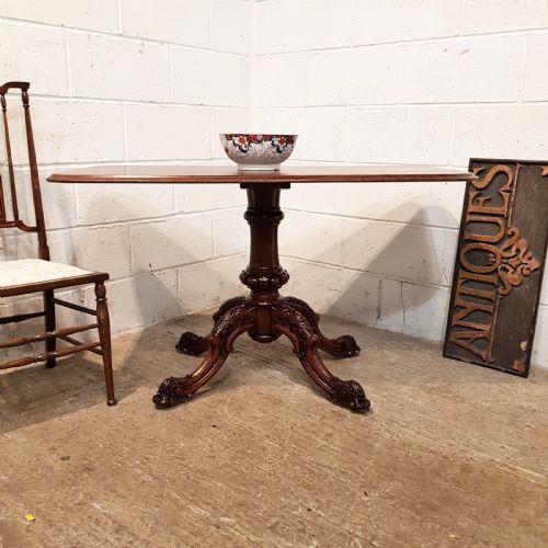 Antique Victorian Mahogany Side Sofa Table C1870