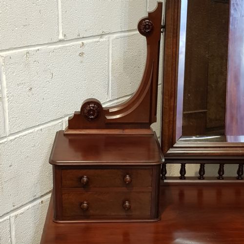fig 1. ANTIQUE VICTORIAN MAHOGANY DRESSING CHEST C1880