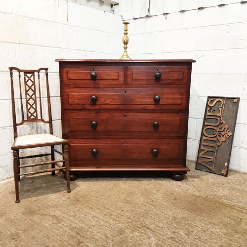 Anyique Victorian Mahogany Scottish Chest of Drawers C1870