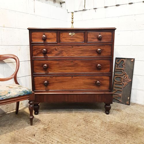 Antique Georgian Regency Mahogany Chest of Drawers C1820