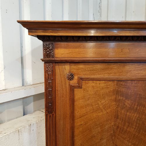 fig 1. ANTIQUE LATE 19TH CENT. FRENCH WALNUT ARMOIRE C1890
