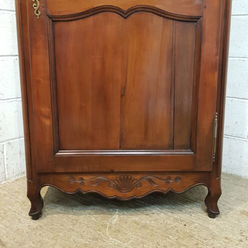 fig 2. ANTIQUE FRENCH FRUITWOOD SINGLE ARMOIRE C1890