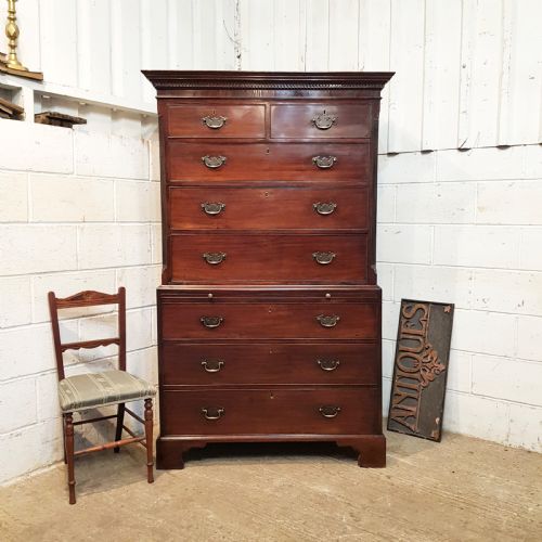 Antique 18th Century Mahogany Chest on Chest C1780