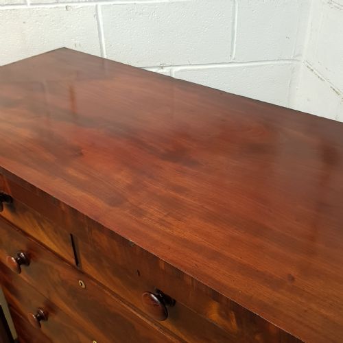 fig 1. ANTIQUE VICTORIAN MAHOGANY SCOTCH CHEST OF DRAWERS C1870