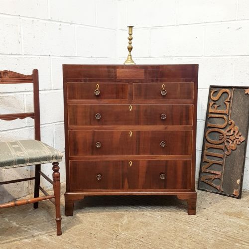 Antique Regency Mahogany Dwarf Chest of Drawers C1820