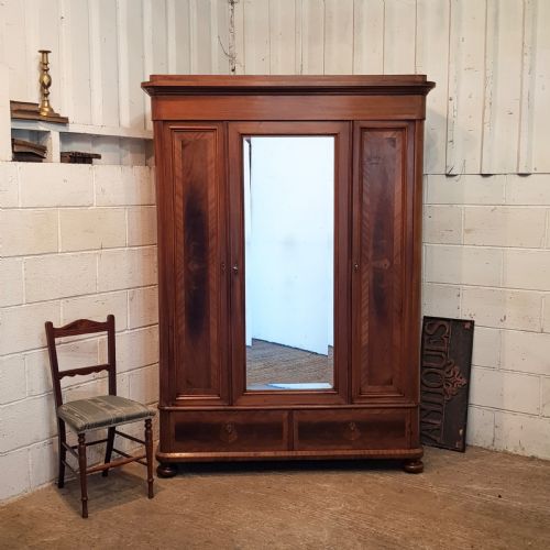 Antique 19th Century Walnut Armoire C1890