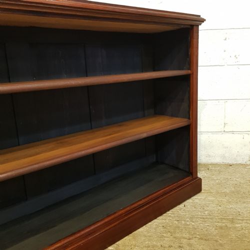 fig 1. ANTIQUE VICTORIAN MAHOGANY OPEN BOOKCASE C1880