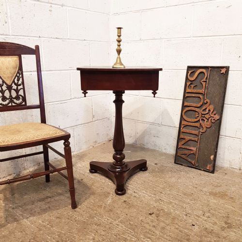 Antique Victorian Mahogany Side Table C1880
