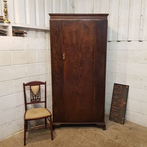Antique Waring & Gillows Single. Mahogany Wardrobe C1920