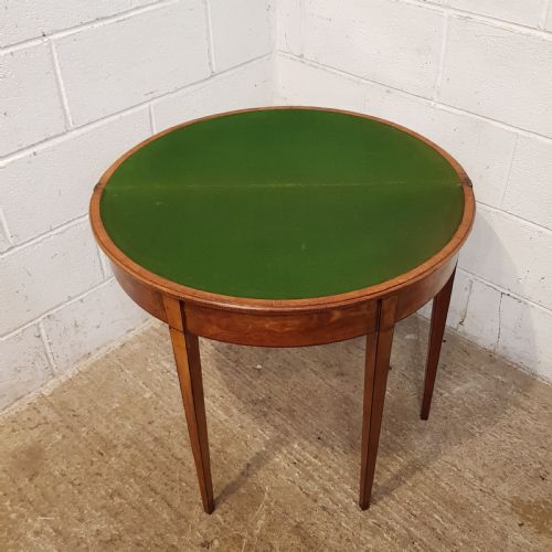 fig 1. ANTIQUE REGENCY SATINWOOD FOLD OVER. ARD TABLE C1820