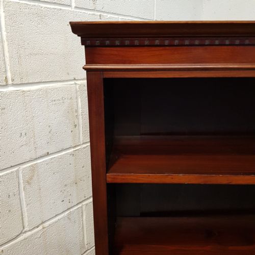 fig 2. ANTIQUE EDWARDIAN MAHOGANY OPEN BOOKCASE C1900