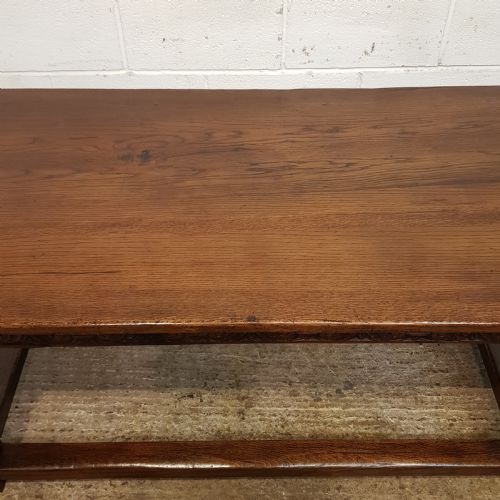 fig 1. ANTIQUE CARVED OAK REFECTORY DINING TABLE C1920