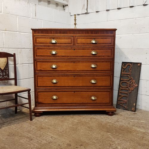 Antique 18th Century Oak & Mahogany Chest of Drawers C1780
