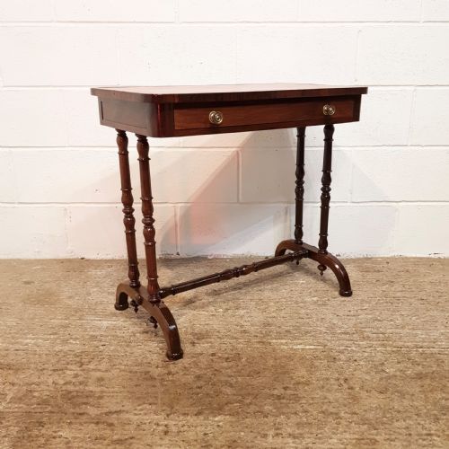 fig 2. ANTIQUE VICTORIAN MAHOGANY LEATHER TOP SMALL LADIES SIDE WRITING DESK C1860