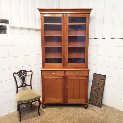 Antique Victorian Mahogany Library Bookcase C1890