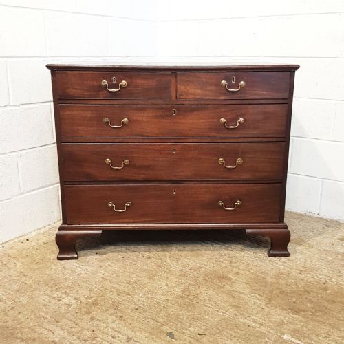 fig 1. ANTIQUE 18TH CENTURY MAHOGANY CHEST OF DRAWERS C1780
