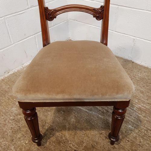 fig 2. ANTIQUE SET OF SIX VICTORIAN BAR BACK MAHOGANY DINING CHAIRS C1880