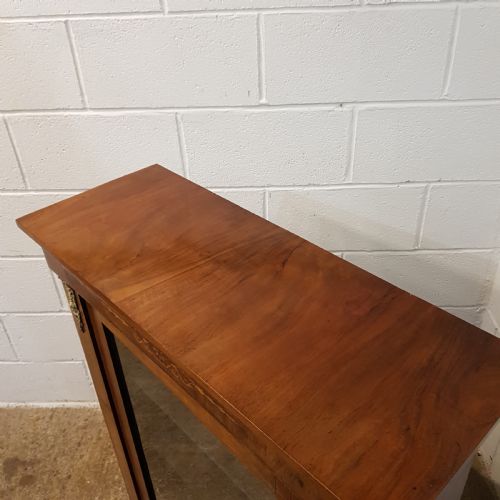 fig 2. Antique Victorian walnut pier cabinet c1880