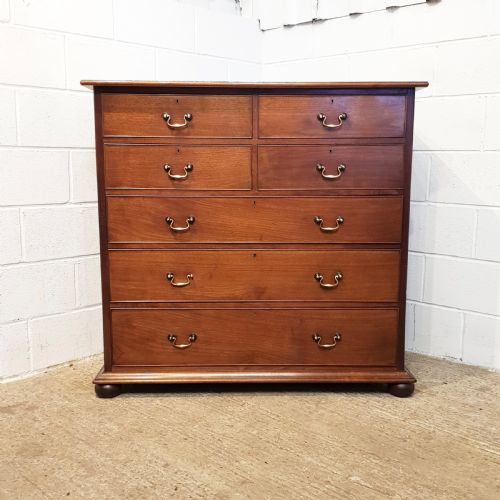 fig 1. ANTIQUE LATE 18TH CENTURY MAHOGANY CHEST OF DRAWERS C1790