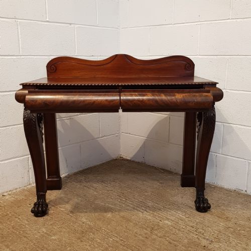 fig 1. ANTIQUE WILLIAM 1V MAHOGANY CONSOLE TABLE C1830