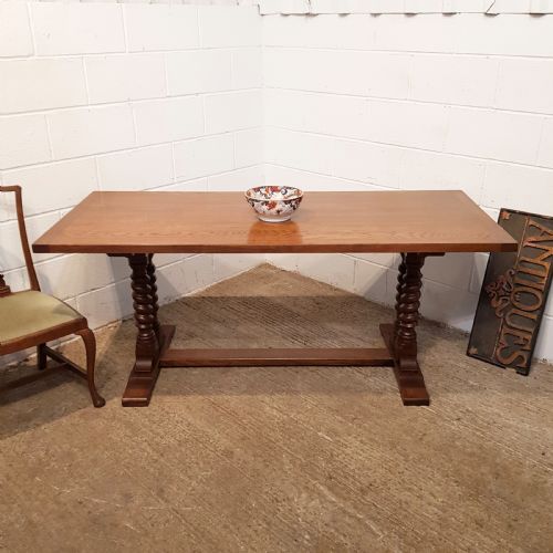 Antique Oak Refectory Dining Table C1920