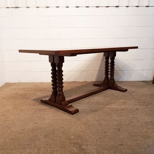 fig 2. ANTIQUE OAK REFECTORY DINING TABLE C1920