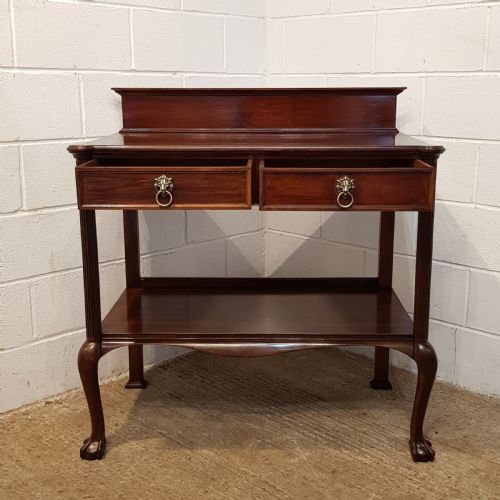 fig 2. ANTIQUE EDWARDIAN MAHOGANY SERVING CONSOLE TABLE BY MAPLE & CO C1900
