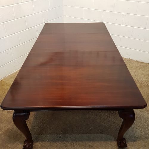 fig 1. ANTIQUE LATE VICTORIAN MAHOGANY EXTENDING DINING TABLE C1890