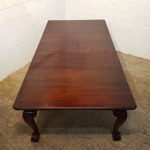 fig 2. ANTIQUE LATE VICTORIAN MAHOGANY EXTENDING DINING TABLE C1890