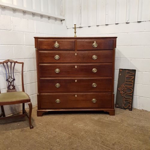 Antique 18th Century Country Oak Chest of Drawers C1780