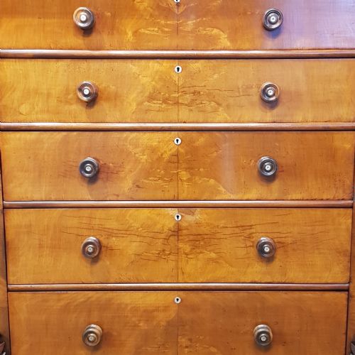fig 2. ANTIQUE VICTORIAN MAHOGANY SCOTCH CHEST C1880