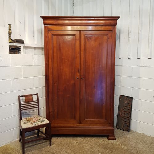 Antique 19th Century Mahogany French Armoire C1880