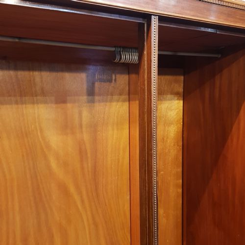 fig 2. ANTIQUE EDWARDIAN MAHOGANY TRIPLE WARDROBE C1900
