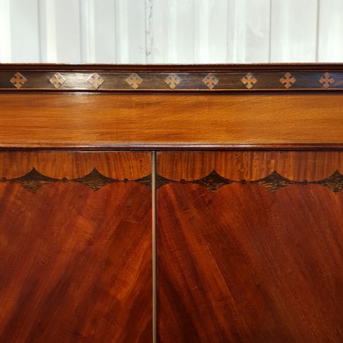 fig 1. ANTIQUE LATE VICTORIAN MAHOGANY TRIPLE WARDROBE C1890